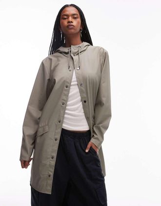 Rains 12020 - Giacca impermeabile kaki chiaro lunga-Verde