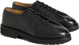Solovi&egrave;re Edouard derby shoes - men - Rubber/Calf Leather/Grained Calf Leather - 42.5 - Black