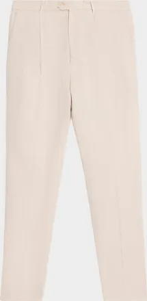 Brunello Cucinelli Men & apos;s Wool Straight-Leg Pleated Pants