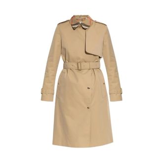 Burberry Trench Coats, female, Beige, Size: 4XS Sandridge Trench Coat