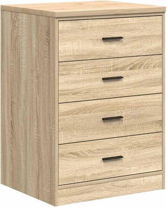 vidaXL Garage Storage Cabinet Sonoma Oak 60x51x85 cm Solid Wood Pine vidaXL