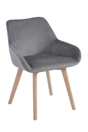 Regalos Miguel Packs Sillas Comedor - Pack 2 Sillas Venly Terciopelo - Gris