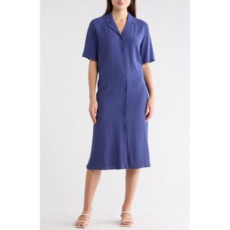 Eileen Fisher Notch Collar Dress in Bluette at Nordstrom Rack, Size Xx-Small