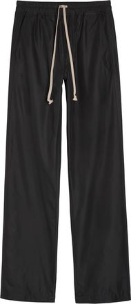 Rick Owens X Moncler Logo-appliqu&eacute;d Drawstring Shell Trousers - Black - S