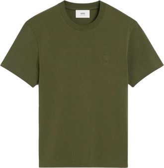 Ami Gerelieveerd T-shirt - Heren - T-shirts - Groen - XS - Katoen - Tops