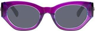 Kurt Geiger 52mm Cat Eye Sunglasses in Purple-Blue Crystal Bi-Layer at Nordstrom Rack