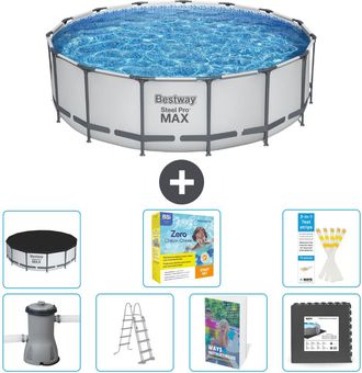 Bestway Piscina Bestway Steel Pro Max Redonda - 488x122 Cm - 8-piezas S607