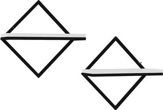 Hanah Home Modern Wall Shelf 2Pc Set