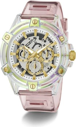 Guess Tucker Multifunction Watch - Dames - Horloges - Roze - ONE Size - Nylon - Accessoires