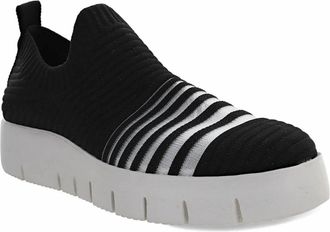 bernie mev. Womens Fx Dione Sneaker In Black/white