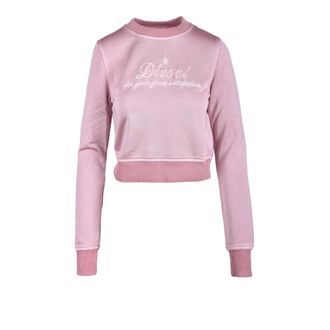 Diesel Sweatshirts, female, Pink, Size: S Casual Sweatshirt