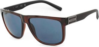 Guess Sunglasses, male, Brown, Size: ONE SIZE Resin Frame Stylish Sunglasses