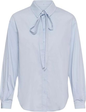 Cream Blouses & Shirts - Dames - Overhemden - Blauw - 3XL - Overhemden