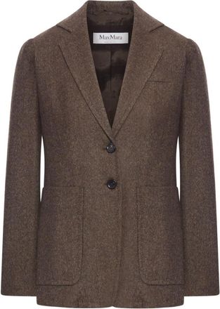 Max Mara Brown Single-breasted Blazer