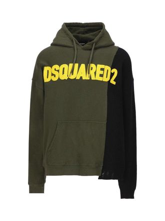Dsquared2 Panelled Drawstring Hoodie