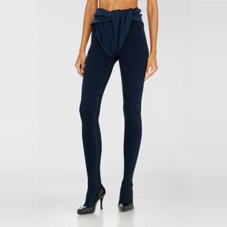 Diesel Skinny Jeans Regular Waist D-Velly, Dark blue, Elastic waistband
