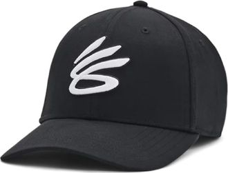 Under Armour Curry Logo Baseball Cap Black White 1380010-001