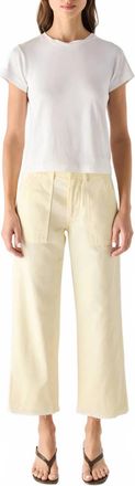 Amo Easy Army Slouch Crop Pants In Blondie