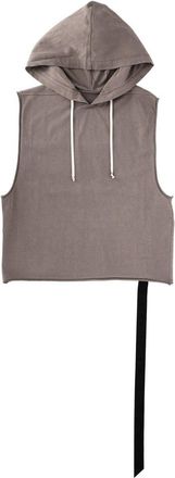 Rick Owens Sleeveless Tunic Long Strap Hoodie Top