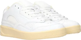 Jil Sander Leather Low Top Sneaker - White