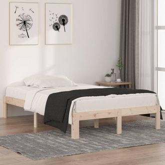 vidaXL Estructura De Cama Doble Peque&ntilde;a Sin Colch&oacute;n 120x190 Cm Vidaxl
