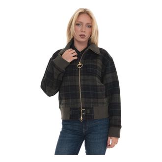 Barbour Overshirt in lana misto Ivybridge - - Jackets - Donna - Verde - M