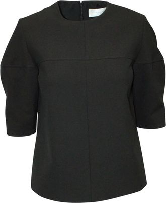 Victoria Beckham Blusa con maniche a palloncino - Black