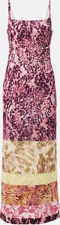 Dries Van Noten Abito lungo con stampa