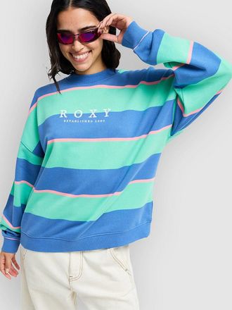 Roxy Strictly Stripes Oversized Jersey azul