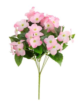 Nearly Natural 14In Uv-Resistant Artificial Hydrangea Bush (Indoor/Outdoor) - Set Of 6