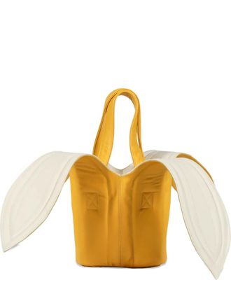 Charles Jeffrey Loverboy Banana bucket bag - unisex - Bovine Leather/Metal - One Size - Yellow