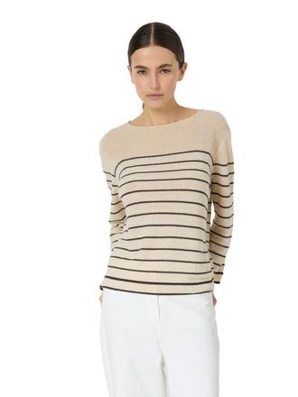 Gerard Darel Levia Long Sleeve Boat Neck Jumper in Brown at Nordstrom, Size X-Large