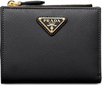 Prada Portafoglio piccolo in pelle Saffiano - Nero