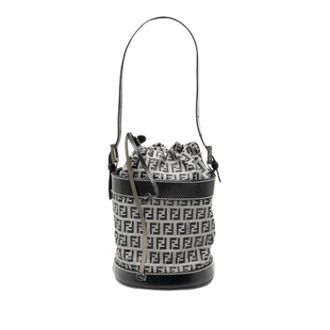 Fendi Pre-owned Bucket Bags, female, Gray, Size: ONE SIZE Pre-owned Vintage Bucket Bag