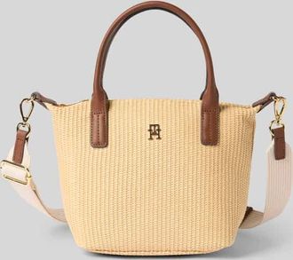 Tommy Hilfiger Henkeltasche aus Bast in Sand, Gr&ouml;&szlig;e 1