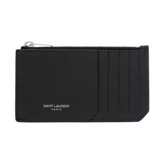 Saint Laurent Heren, Accessoires, Zwart, Maat: ONE Size Leer