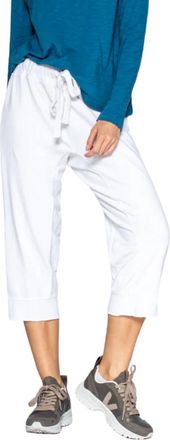Wilt Crop Raw Jogger Easy Fit Pants in White at Nordstrom, Size X-Small