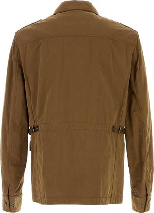 Moncler Mens Amnicon Jacket Beige Cotton Polyester Nylon