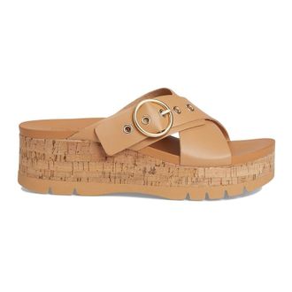 Reef Vista Higher Gia Vegan Leather Womens Platform Sandals - Natural Cork - Size:UK 5.5