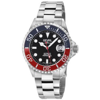 Gevril Group Wall Street Automatic Black Dial Mens Watch 4769B