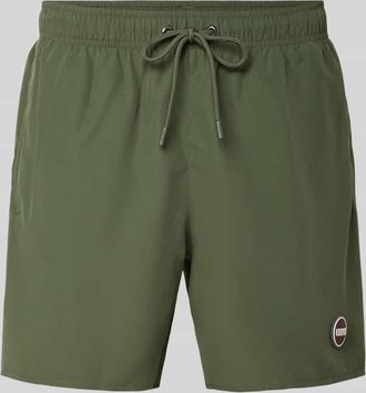 Colmar Badehose mit elastischem Bund Modell Solid in Gruen, Gr&ouml;&szlig;e XXL