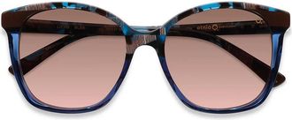Etnia Barcelona Liceu BLBR Womens Sunglasses Blue Size 55