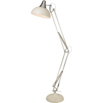 Searchlight Searchlight Goliath L&aacute;mpara De Pie Task En Metal Cromado Y Crema