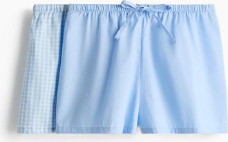 H&M 2er-Pack Schlafshorts - Blue