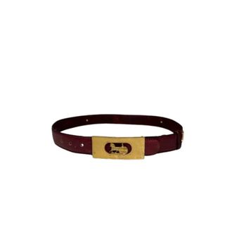 Celine Pre-owned Leather Belt - female - Celine Vintage - Vintage Belts - Red - ONE SIZE - Pre-owned