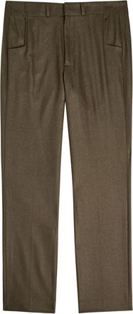 Entire studios Slim-leg Wool Trousers - Pearl - XL