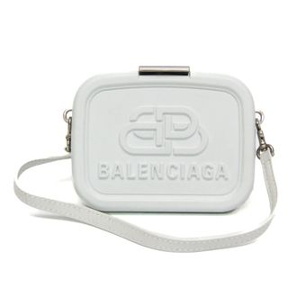 Balenciaga Logo Lunch Box Plastic White Plastic Handbag (Pre-Owned)