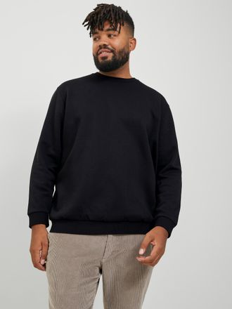 Jack & Jones Plus Size Jack & Jones PlusSize Sweatshirt JJEBRADLEY SWEAT CREW NOOS PLS, mit Rippb&uuml;ndchen