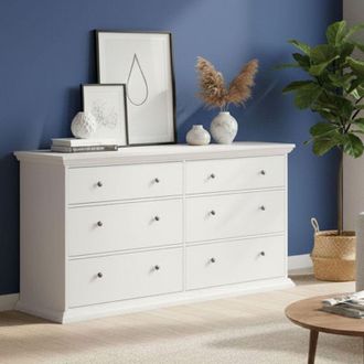 Dmora Dmora - Aparador Hibaru, Buf&eacute; De Sal&oacute;n, Aparador De Sal&oacute;n, Despensa De Cocina, 163x52 H88 Cm, Blanco