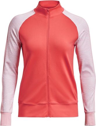 Under Armour Womens Storm Midlayer Full Zip Golf Jacket Venom Red L